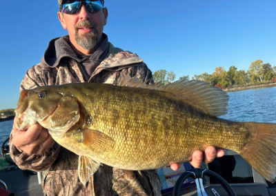 Smallmouth bass fishing lake erie